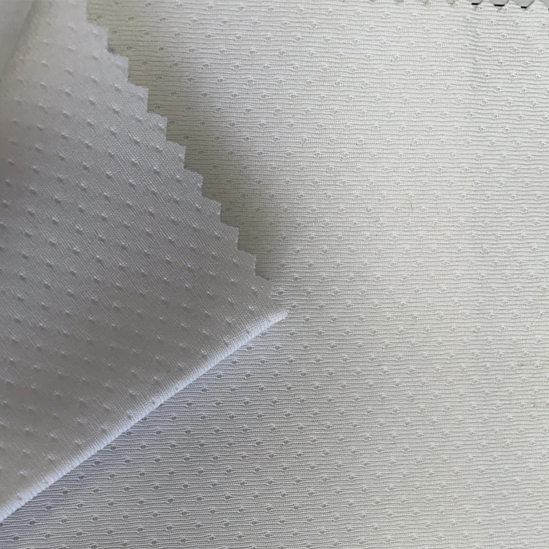 50% Athchúrsáil Polai, 50% Poly Knit fabraic Fíor-breathable